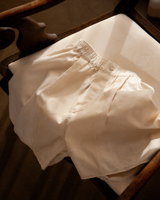 YDUNS LACE CLASSIC BOXER ANTIQUE IVORY