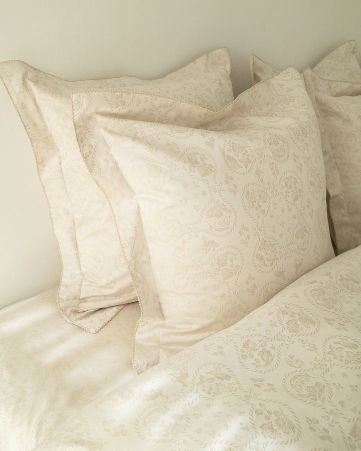 MORNING MEADOW PILLOW CASE SAND STONE
