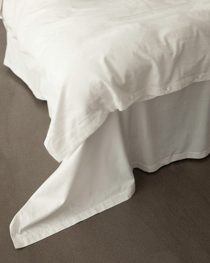FOUNTAIN BLOSSOM FLAT SHEET WHITE CHALK