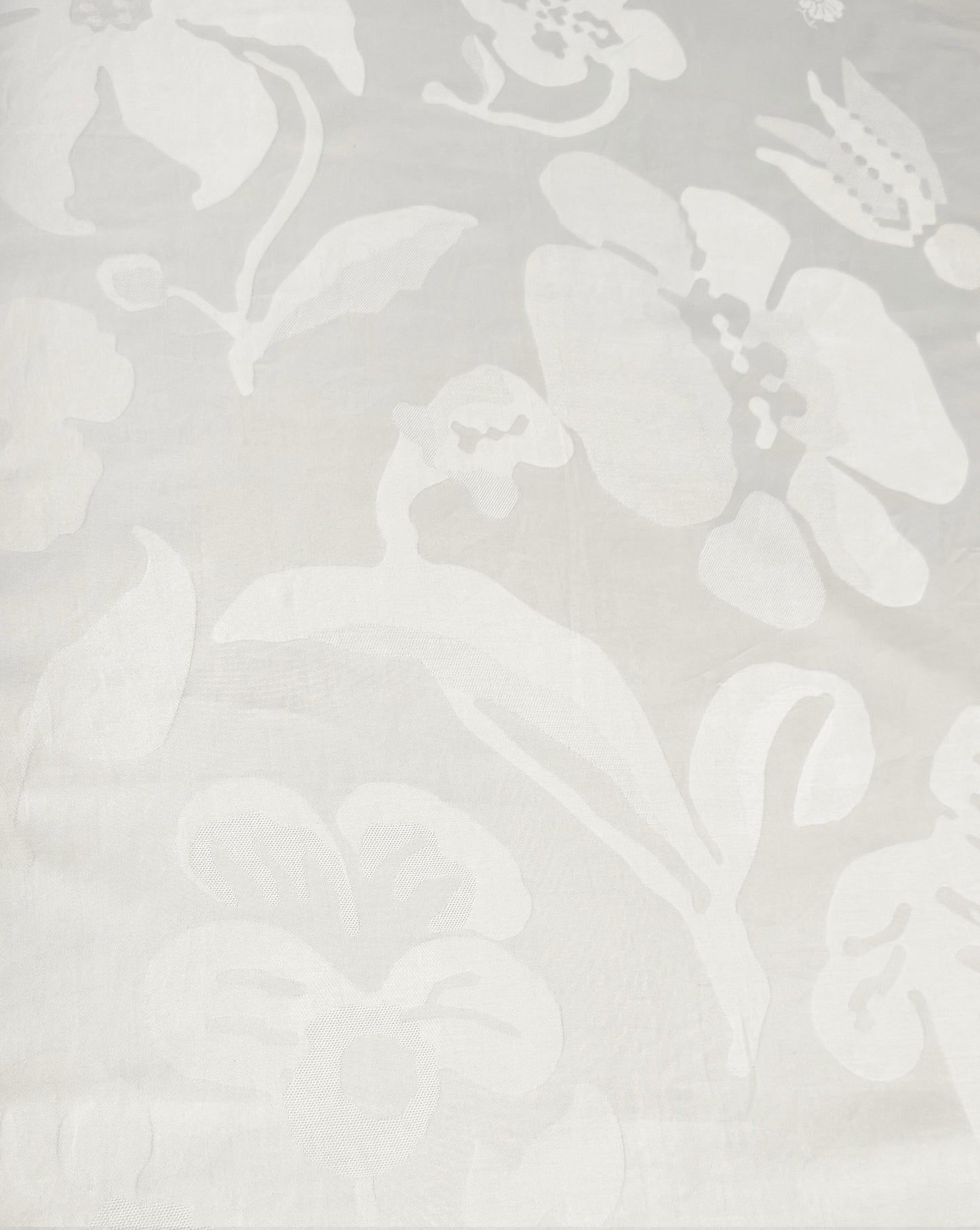 FOUNTAIN BLOSSOM DUVET COVER WHITE CHALK