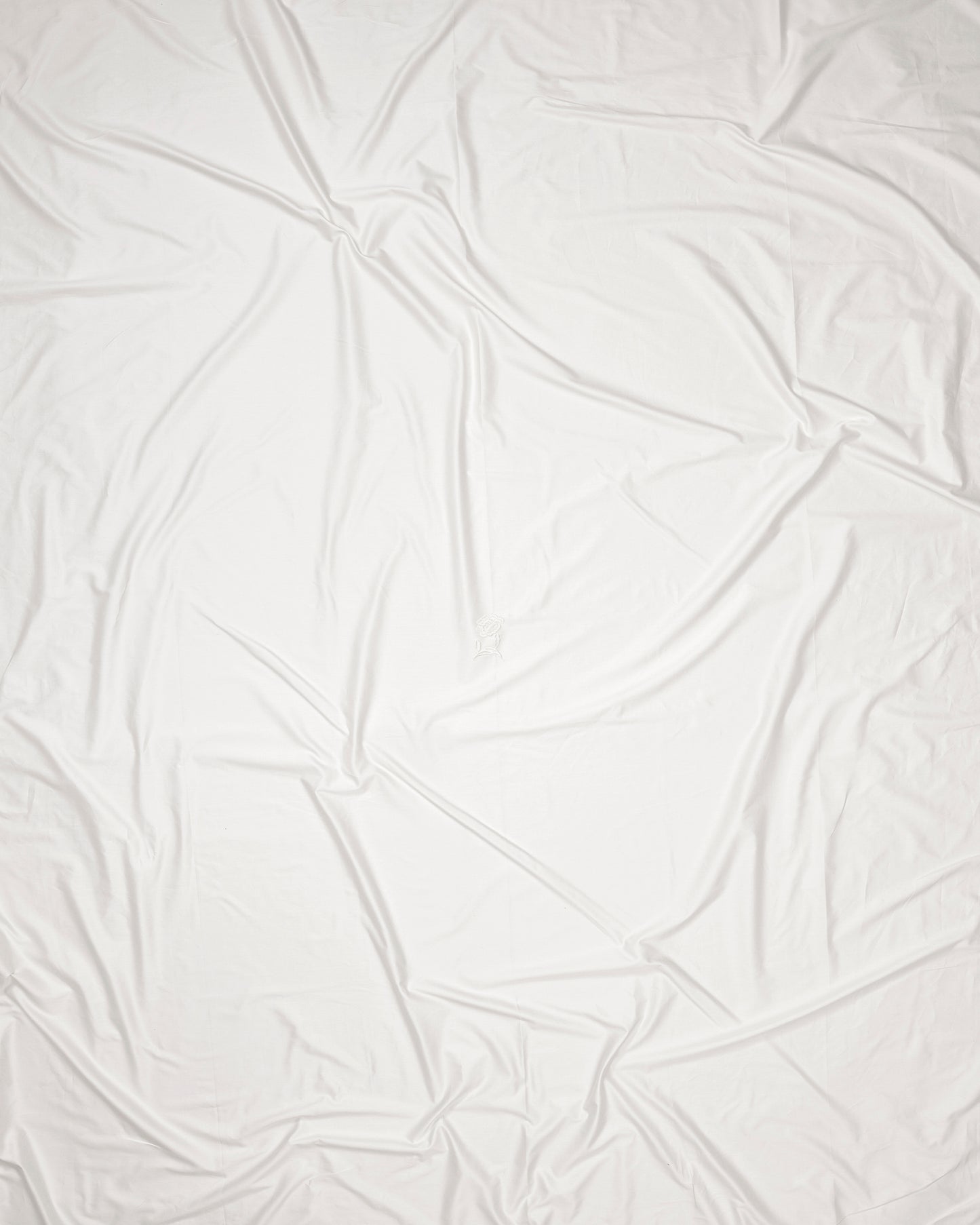White fabric with a textured pattern