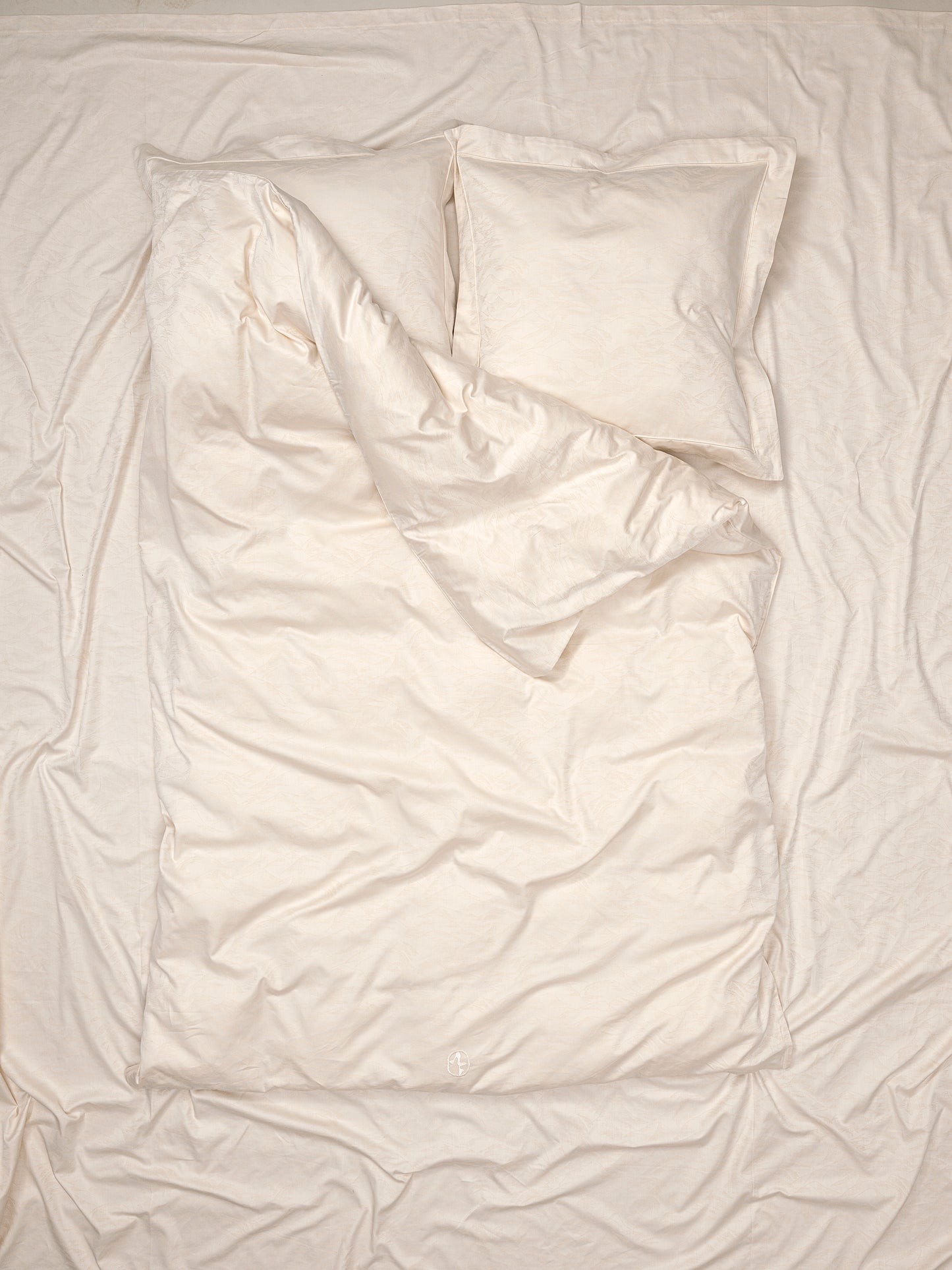 SILVER PEAK DUVET COVER ANTIQUE IVORY