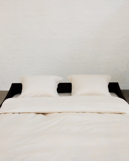 SILVER PEAK DUVET COVER ANTIQUE IVORY