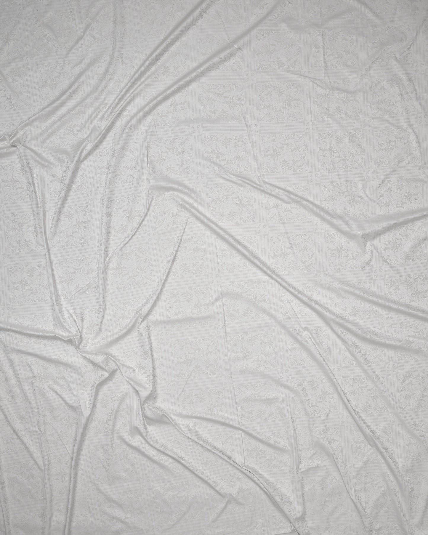 Textured gray fabric with folds