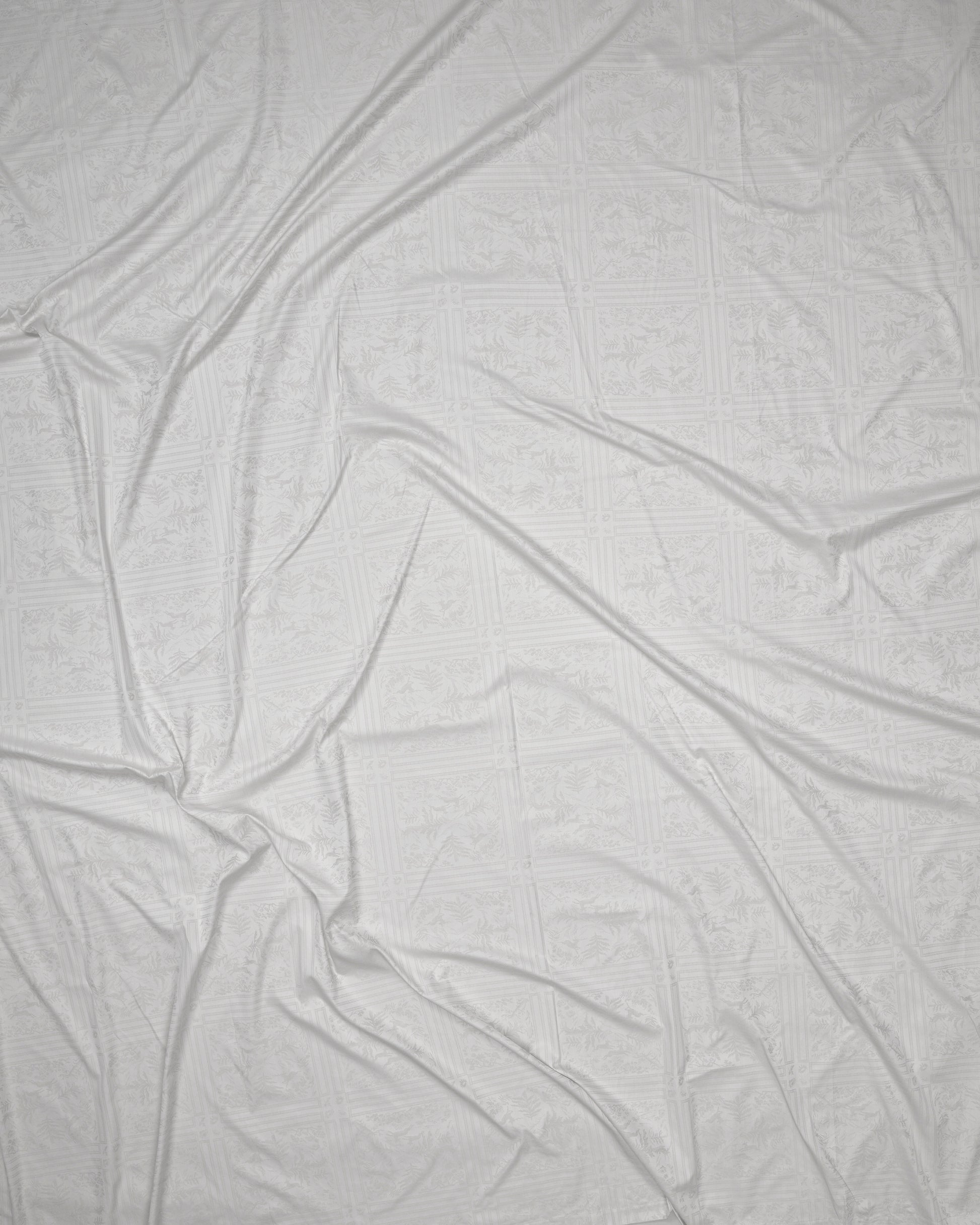 Textured gray fabric with folds