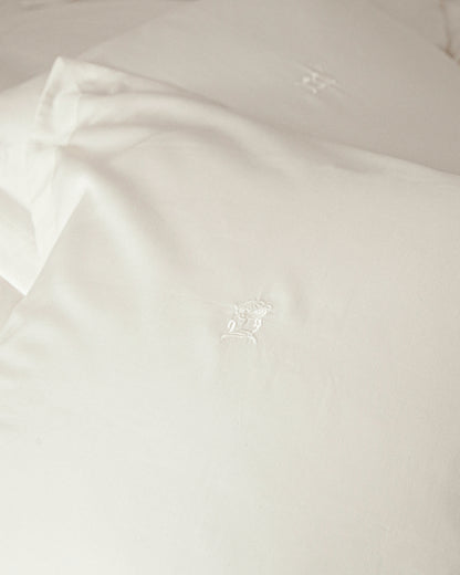 FOUNTAIN BLOSSOM PILLOW CASE WHITE CHALK