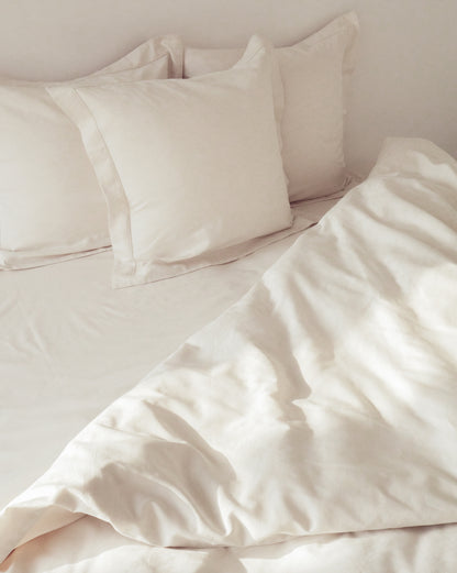 SILVER PEAK DUVET COVER ANTIQUE IVORY