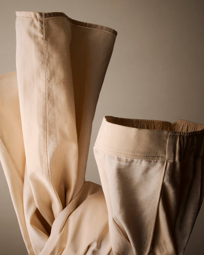YDUNS LACE CLASSIC PANTS ANTIQUE IVORY