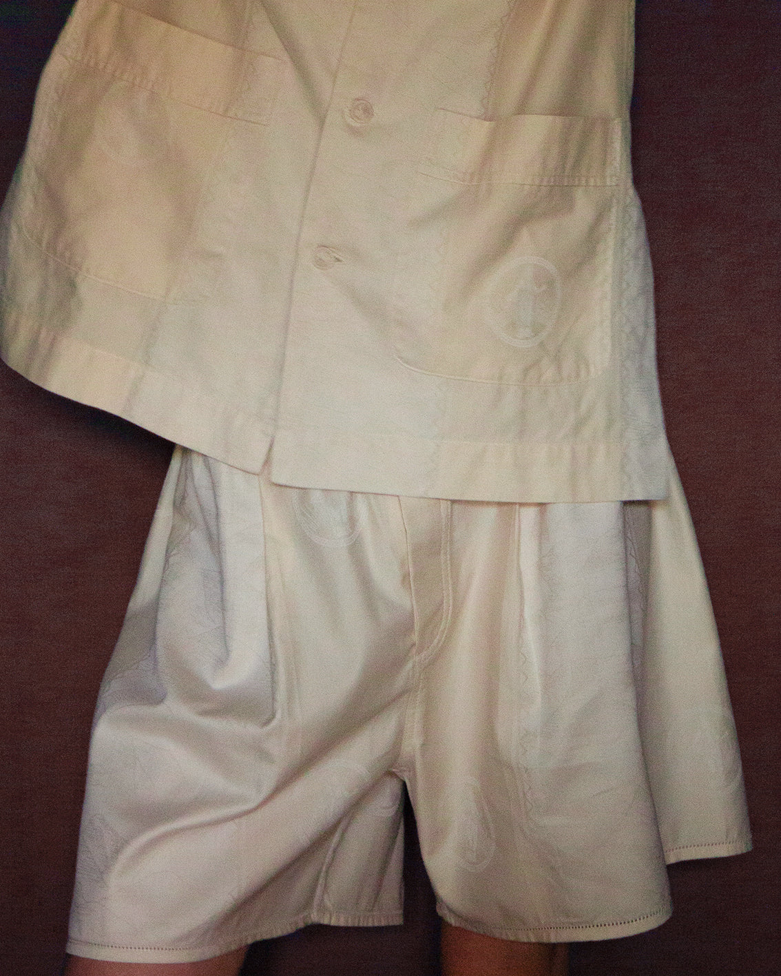 YDUNS LACE CLASSIC BOXER ANTIQUE IVORY