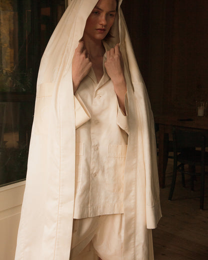 YDUNS LACE HOUSE ROBE ANTIQUE IVORY