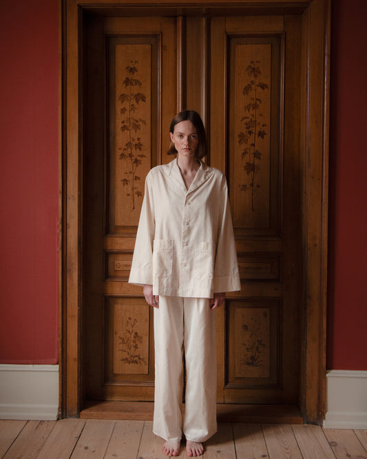 YDUNS LACE CLASSIC PANTS ANTIQUE IVORY