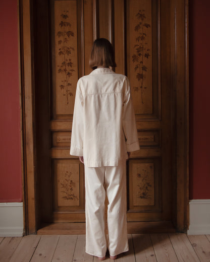 YDUNS LACE CLASSIC PANTS ANTIQUE IVORY