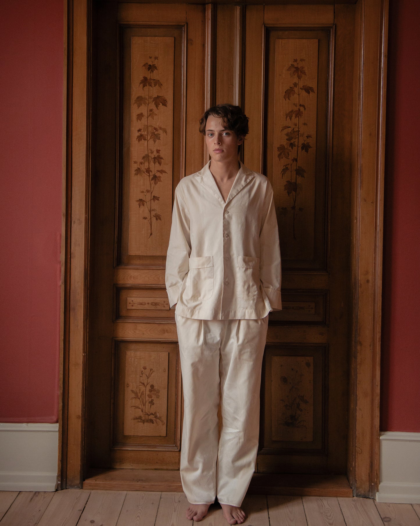 YDUNS LACE CLASSIC PANTS ANTIQUE IVORY