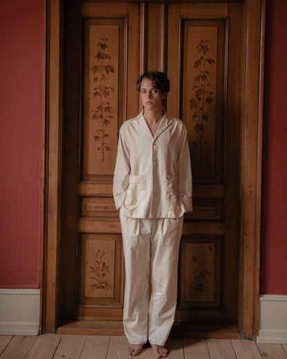 YDUNS LACE CLASSIC PANTS ANTIQUE IVORY