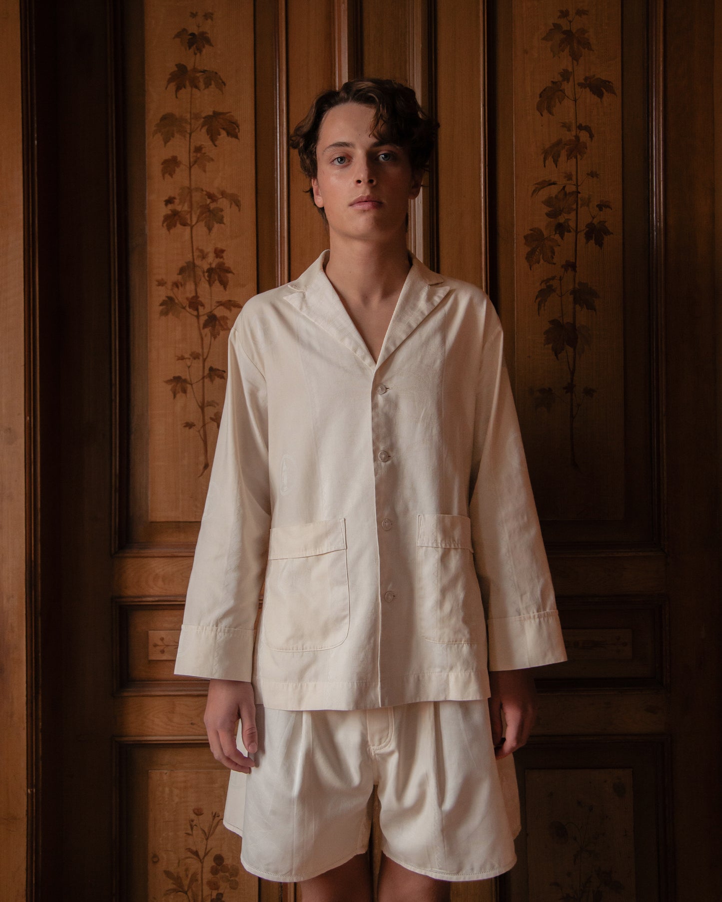 YDUNS LACE CLASSIC BOXER ANTIQUE IVORY