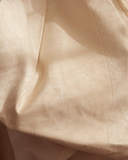 YDUNS LACE HOUSE ROBE ANTIQUE IVORY