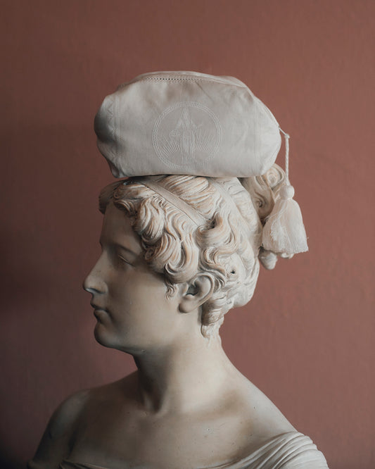 YDUNS LACE POUCH PETITE ANTIQUE IVORY