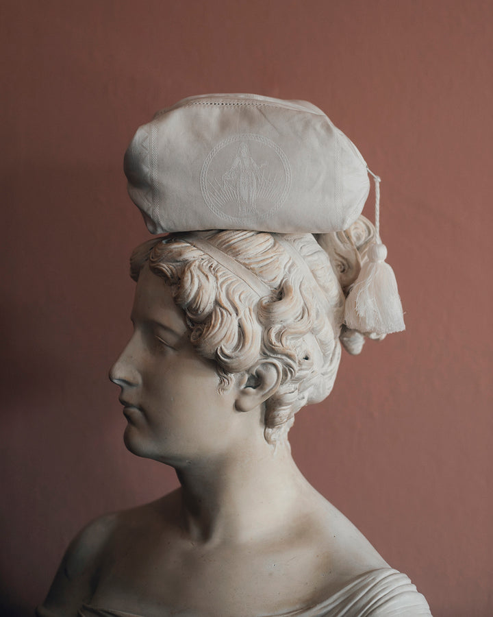 YDUNS LACE POUCH PETITE ANTIQUE IVORY